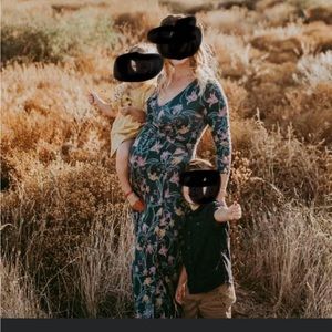 Jessica Simpson Maternity Floral Maxi Dress